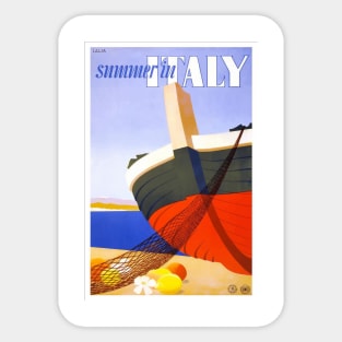 Vintage Travel - Summer in Italy Sticker